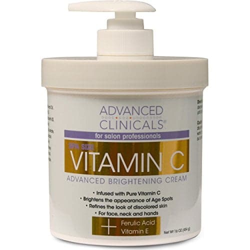 C-vitamin 16oz kräm Avancerad ljusgörande kräm. Anti-aging Stor 16oz.