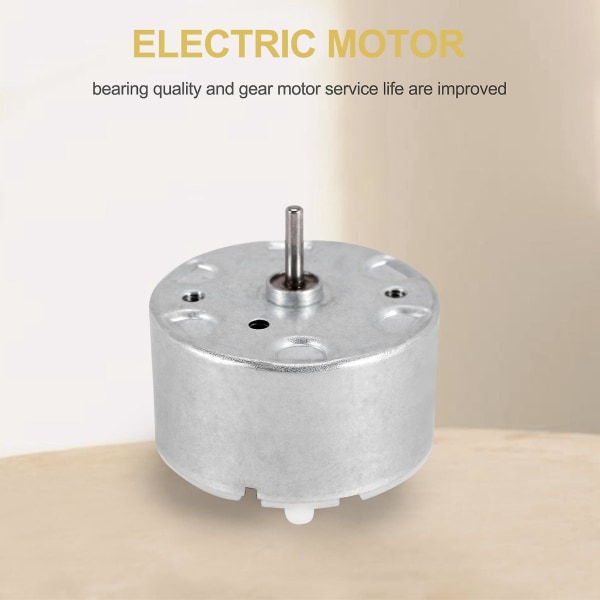 Rf-500 Tb-12560 Dc 1.5 - 12 V 2700 O / Min Tomgangshastighet 32 Mm Diameter Dc Motor Sølv