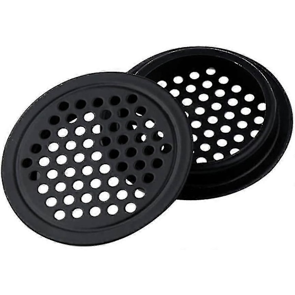 6 stk Runde Ventilationsgitter Vent Mesh Skab Vents, 60mm Rustfrit Stål