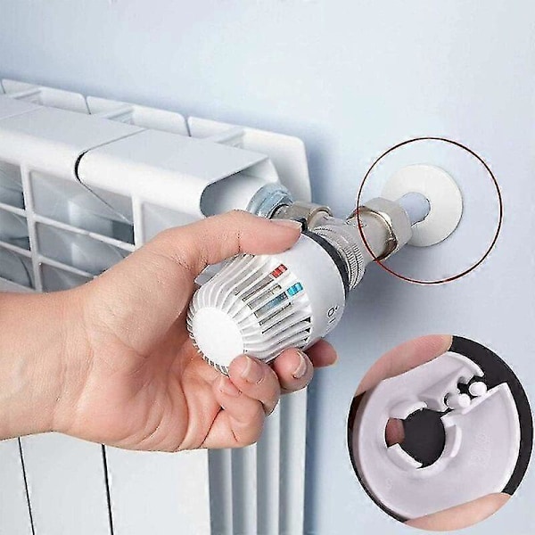 Radiator Rosett Rørdeksel For Radiator Varme Rørleggerarbeid Vegghulldeksel Gulv 16 Mm / 20 Mm / 25 Mm 24stkstriomphe (hvit)
