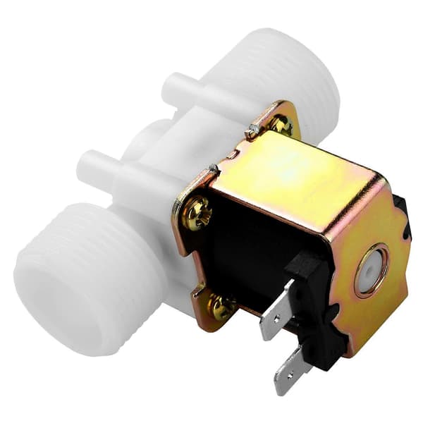 DC 12V DN20 G3/4\" Elektromagnetisk ventil i plast, normalt lukket, vanninntaksbryter