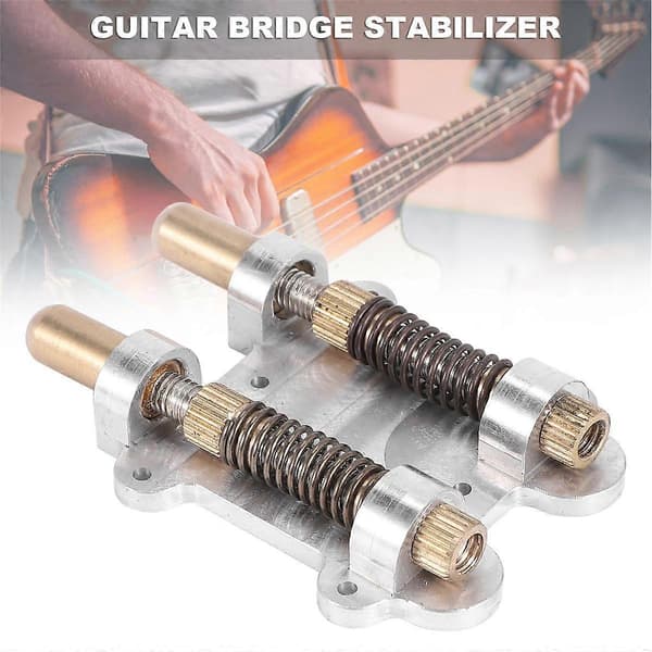 Guitar Messing Dobbelt Tremolo Bro Stabilisator Stop Stabiliserende Enhed Arming Juster Tremsetter