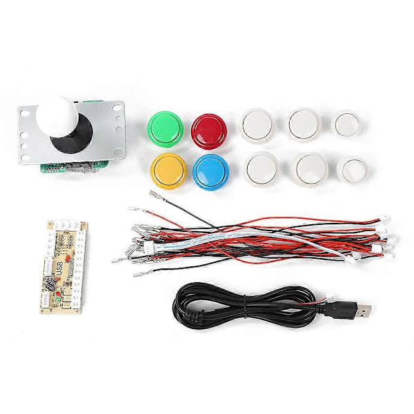 CY-822A DIY Arkadspel Knappar Combat Joystick Rocker Kit Controller för Rapsberry PI PC YEMMA