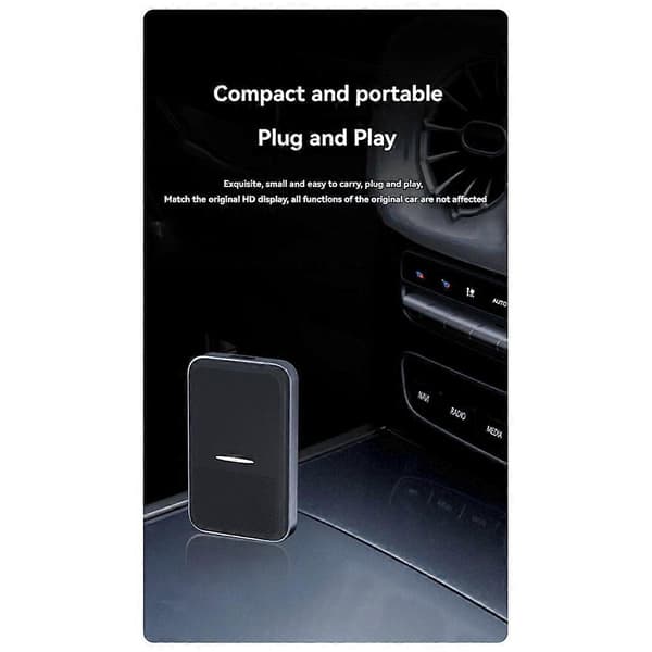 Smart CarPlay Box Bil Trådløs til Trådløs CarPlay Adapter Koble til Plug&Play for Trådbil