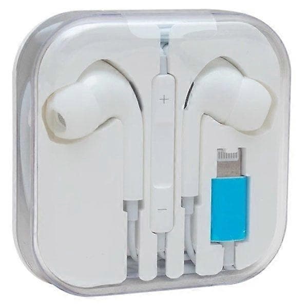 iPhone-kuulokkeet Lightning-mikrofonilla ja Bluetoothilla, valkoinen