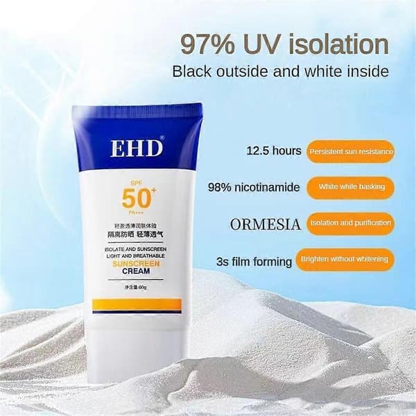 1-3X EHD solcreme: Let og ikke-fedtende, beskyttelse mod UV-stråler
