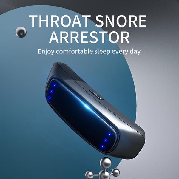 Intelligent Puls Snorkestop, Støjreducerende Muskelstimulator, Holdbar Rejse Søvnhjælp