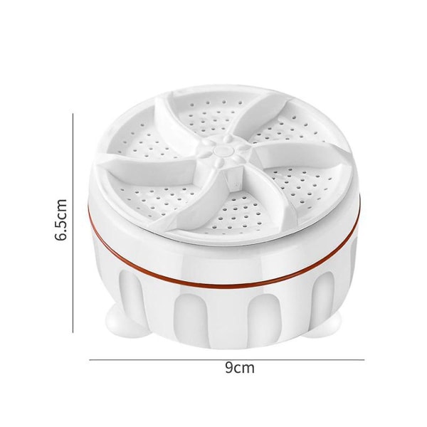 2st minitvättmaskin USB tvåvägs roterande turbin Bärbar tvättmaskin för strumpor underkläder