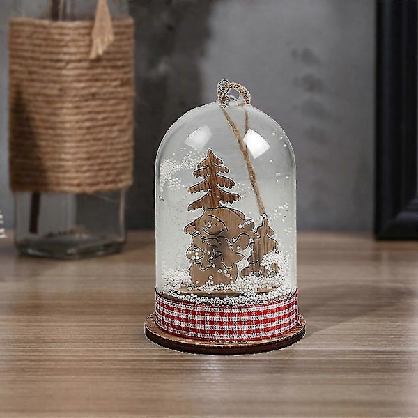 Joulun pöytälyhdyt Vintage-tyyliset pöytäkynttilälyhdyt koristeelliset LED-valolla