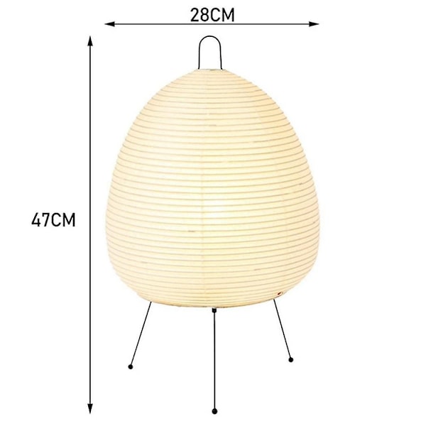 Japansk Ris Papir Lanterne LED Bordlampe Stue Soveværelse Sengelampe Studie Hotel Homestay Tripod Gulvlampe, EU Stik