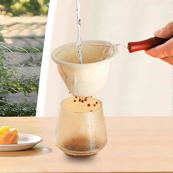 Kaffefilter i Stoff, Kaffefiltersil, Håndlaget Gjenbrukbart Kaffefilter