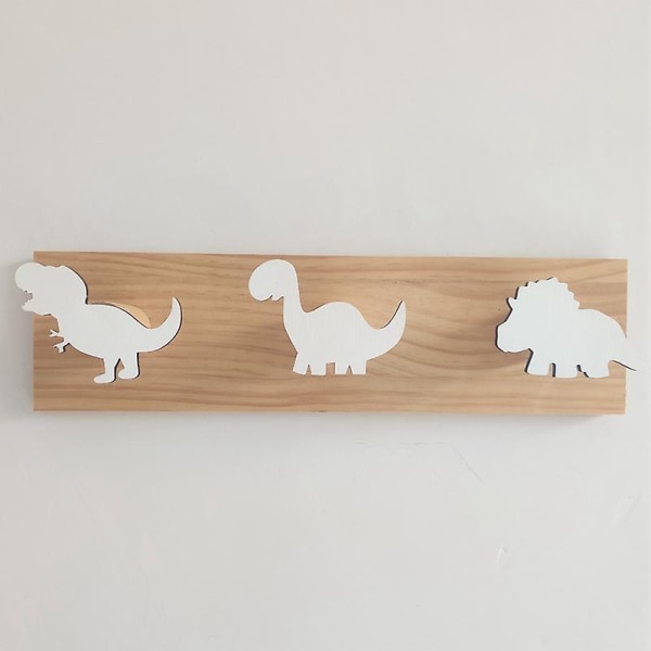 Lasten dinosaurukset seinään kiinnitettävät takkikoukut puiset oviripustimet pojille makuuhuoneen lastentarhan leikkihuoneen koristelu