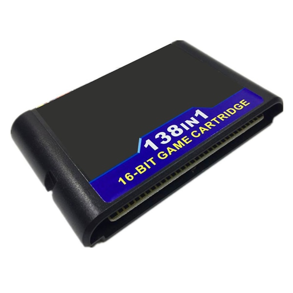 138 i 1 Hot Game Collection for Megadrive 16-bit spillkassett for PAL og NTSC spillkonsoller Ver