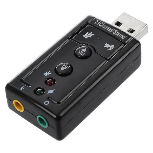 7.1 Kanals USB Ekstern Lydkort Audio Adapter