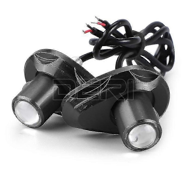 Motorcykel LED Mini Blinkers CNC Örnöga Form Blinkers DRL Varselljus Nummerplåt Bakbromsljus s202412245579