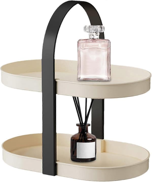 Makeup Organizer til Bordplade | Makeup Organizer til Toiletbord | Akryl Makeup Organizer | Træ