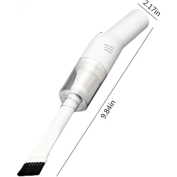 Ledningsfri bilstøvsuger med kraftig sugeevne, ministøvsuger til sprækker, tastaturrenser USB genopladelig