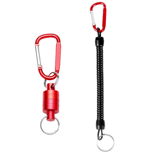 3 stk. Magnet-Fluefiskeri Netudløsningsholder Fiskeri Lanyard Magnet Holder Magnetklips Landing Net Connector
