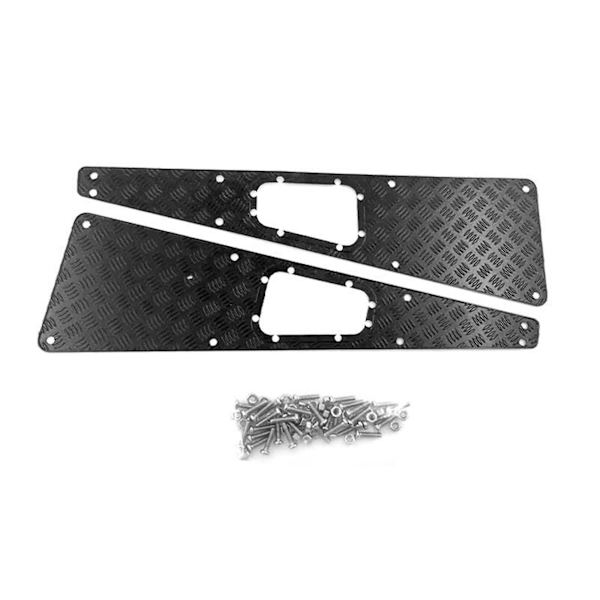 4x Metalliska Anti-hal Plattor Insugsgaller För Traxxas -4 Trx4 Defender 1/10 RC Crawler Uppgraderingsdelar A