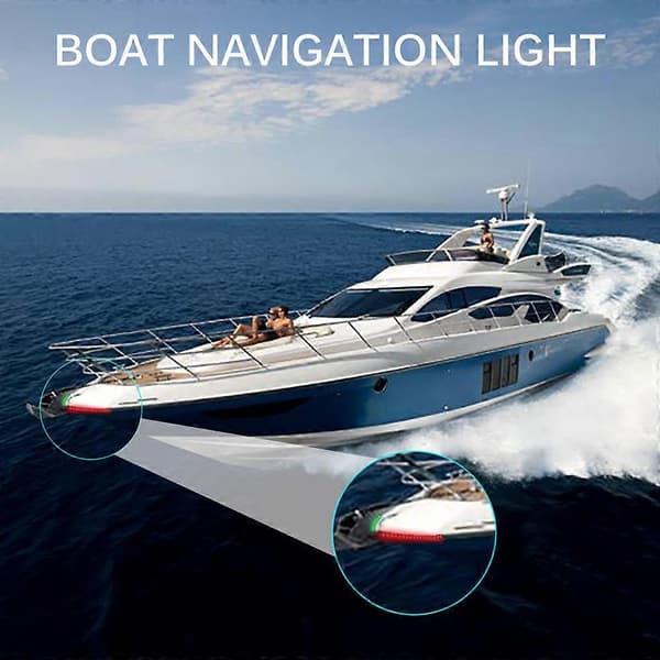 Både, Marine LED Strip Bådlys Bug og Hæk, Styrbord Lys DC 12V
