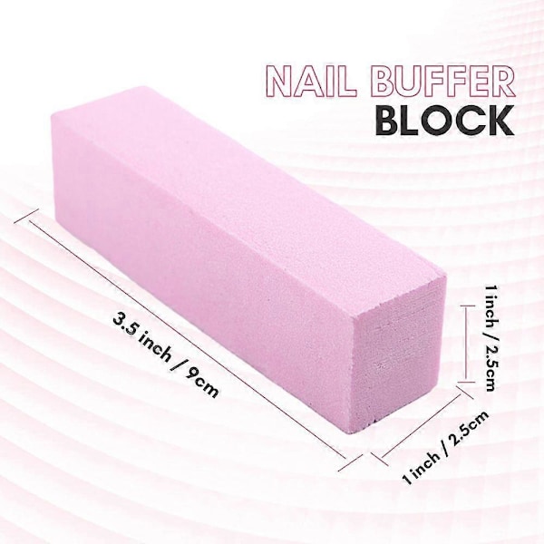 4 st Nagelbufferblock Manikyr Naturlig Poleringsblock Hållbar Nagelbuffer För Pedikyr Nagelblock-Style2