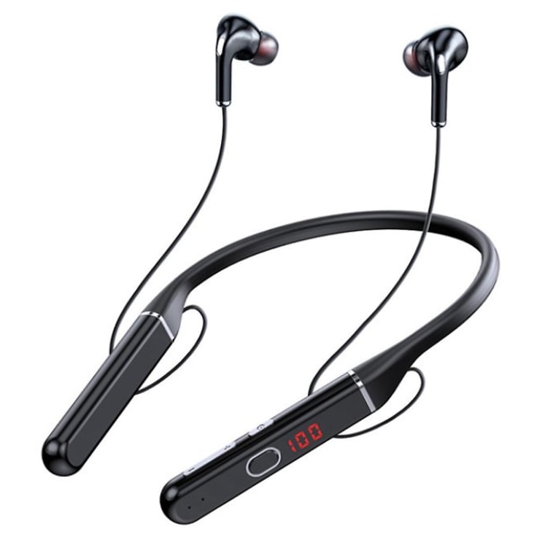 100 timers Bluetooth-øretelefoner Stereo Trådløse Bluetooth-hovedtelefoner Nakkebånd Støjreducerende Sports Løbe-headset, S650