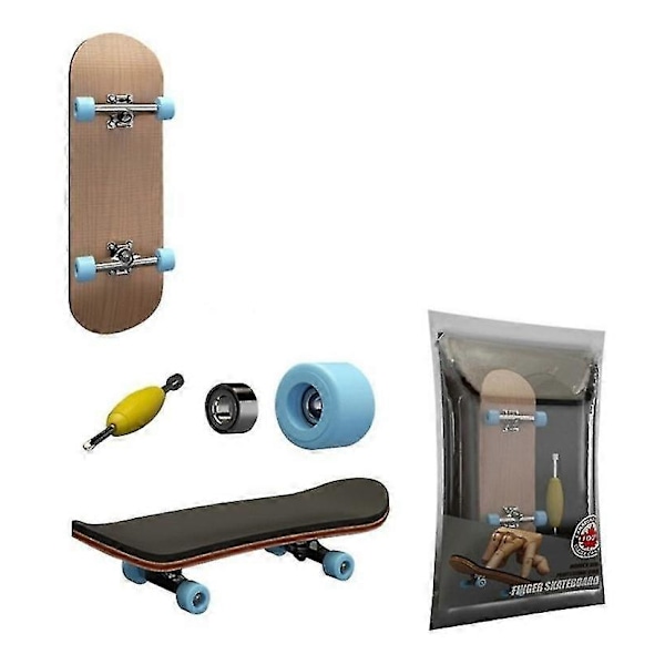 Premium Carbon Fingerboard Pro Lagerhjul Startpaket Fingerboard Tävling Samma Modell Winged Sky Top (blå) (1 st)