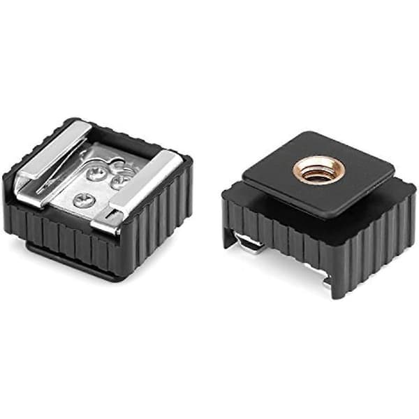 Blitz-Hotsko-Montering Adapter til 1/4 Tomme Gevindhul med 1/4-20 Han til 1/4-20 Han Stativskrue Adapter