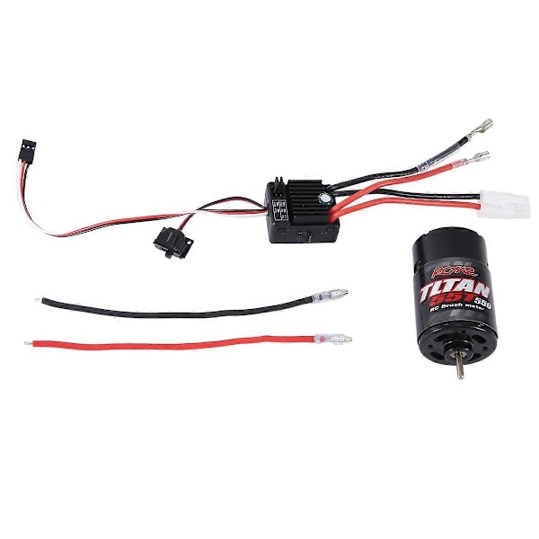 55T 550 Børstemotor Vanntett med 1060 Børstet Elektrisk 60A ESC for 1/10 RC Crawler SCX10 II I