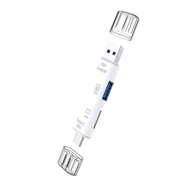 5-i-1 Multi OTG Kortleser Micro-SD / SD Kort / USB-leser Universal