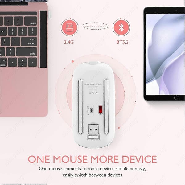 5.2 BT Trådlös Mus för Apple iPad 10.2 2019 9.7 2018 5:e 6:e 7:e 8:e 9:e Generationen Air 2 3 4 5 10.5 Pro 11 12.9 mini 6 5 Light  Green