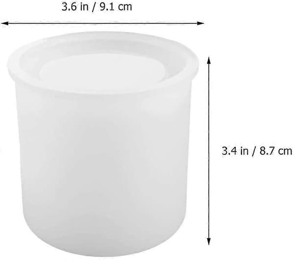 Penholder Silikoneforme Resin Blomsterpotteforme Blyantholder Krystal Epoxy Form