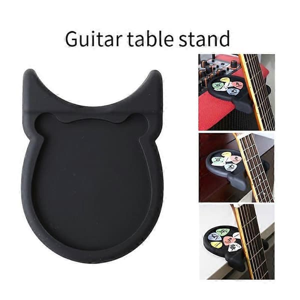 Gitarr Stativ för Bord, Stöd för Halsen, Gummibaserat, Halkskyddande Matta för Elgitarr