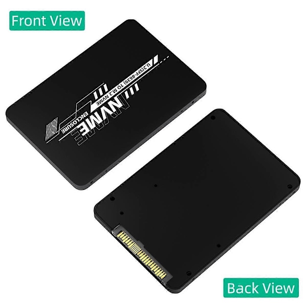 2-i-1 M.2 NVME PCI-E / NGFF SATA SSD til U.2 SFF-8639 Combo Adapter