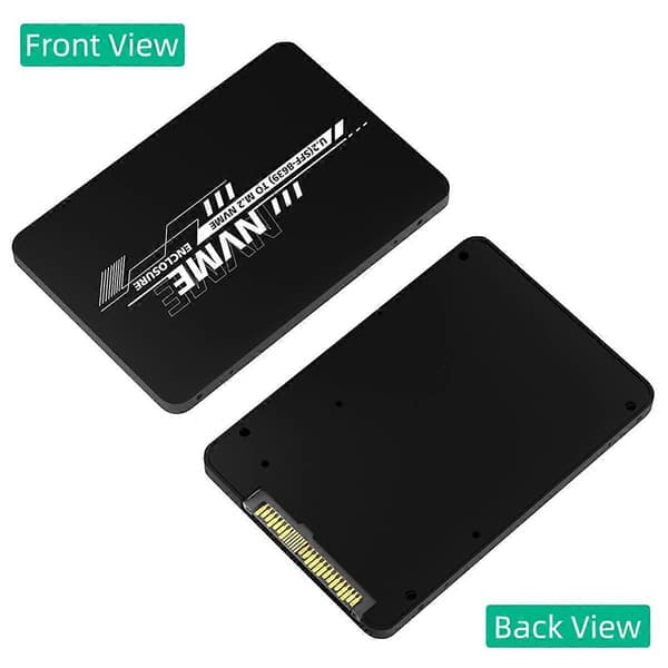 2-i-1 M.2 NVME PCI-E / NGFF SATA SSD till U.2 SFF-8639 Combo Adapter