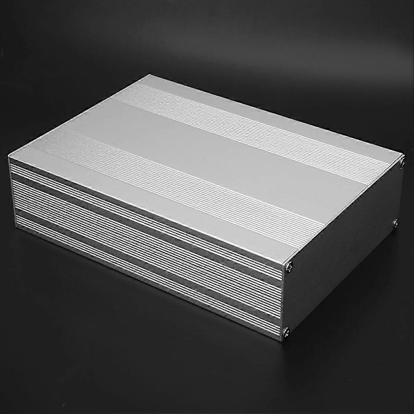 Aluminium Projektboks Split Type Mat Sølv Kabinet DIY PCB Samledåse 54x145x200mm YEMAA