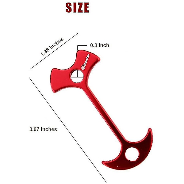 10 kpl kalanruototelttakiilat pidentää kannelnaulaankkuria pysäytin kiristinleirivarusteet (punainen)