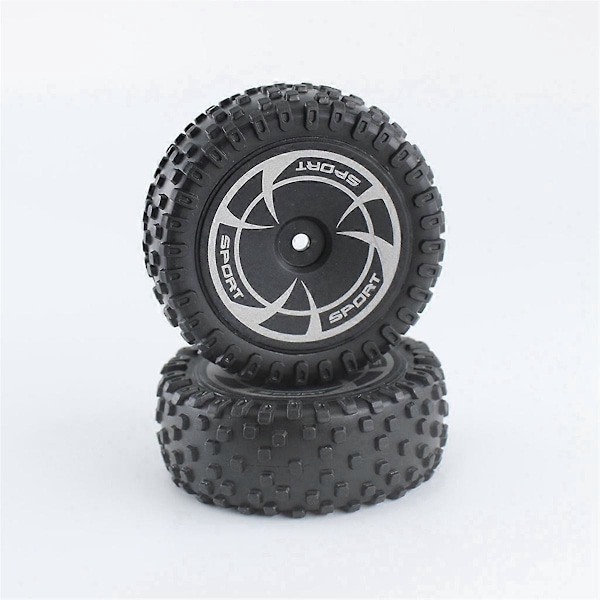 2 st Fjärrkontroll Bil Däck Delar för 144016 Framhjul Set (Smal) Slitdelar Däck