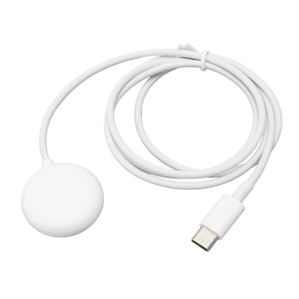 Smart Watch Oplader Magnetisk USB Opladerledning Opladerkabel Udskiftning til Google Pixel Watch Hvid