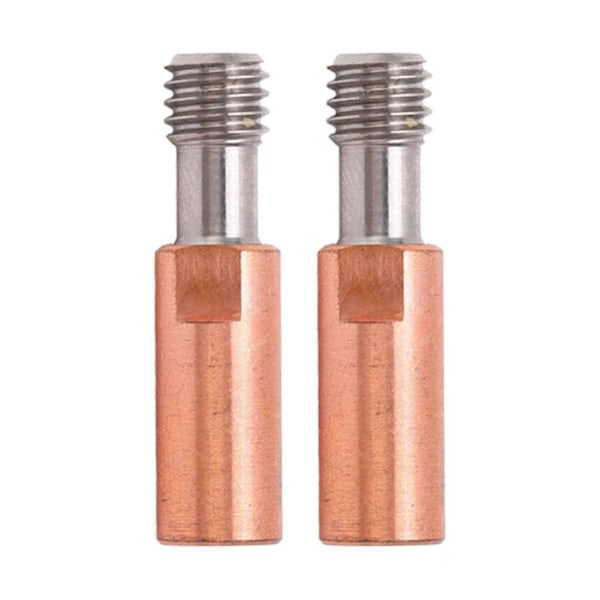 2 stk. 3D Printer Halsdyse Ti Legering Kobber Bimetal til Ender 3 3 V2 3 Pro Hotend 4,1 mm Gennemboring