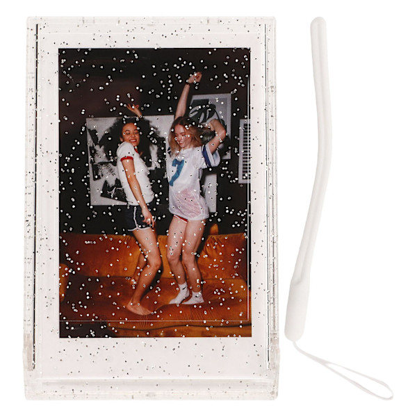 Foto Opbevaringsboks kompatibel med 3 Tommer Instant Kamera Foto PC Mini Foto Holder Etui med Håndreb kompatibel med Billeder Kort Transparent Glit