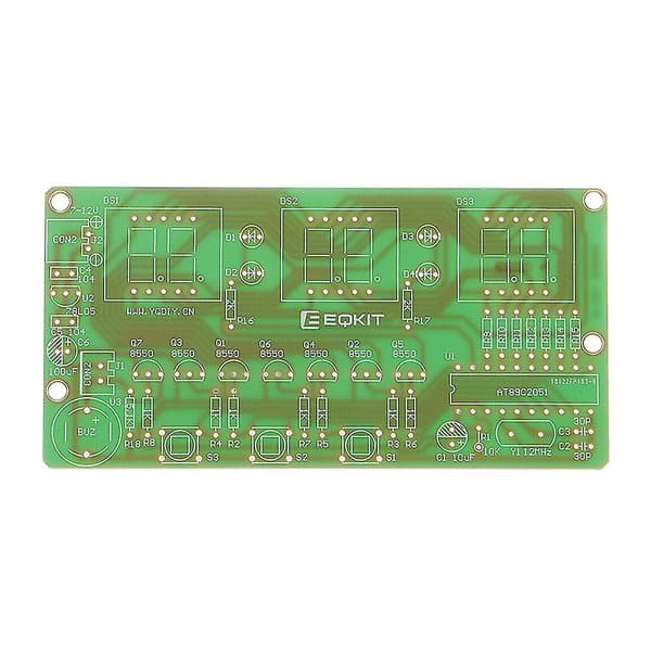 C51 Digitalt Elektronisk Ur Sæt 6 Bits Elektroniske Dele Og Komponenter Diy Sæt