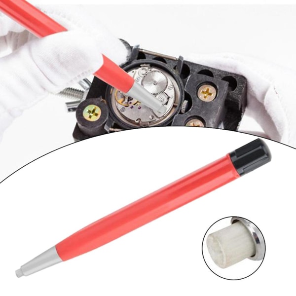 Klokke Rustfjerning Børstepenn Glassfiber Ripepoleringsverktøy Klokkedeler reparasjonsverktøy med fiber