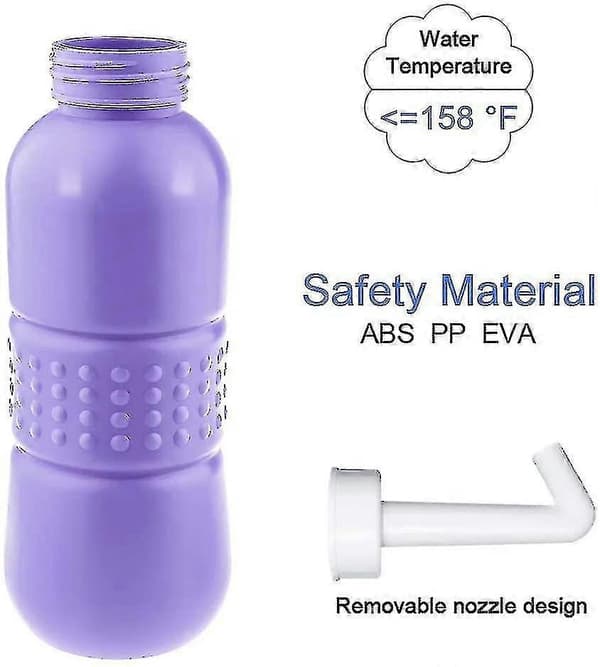 Kannettava bidee 2 kpl Mobiili bidee suihkupullo Matka kädessä pidettävä bidee 450 ml