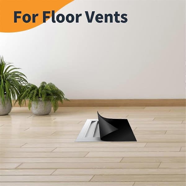 2-pack Magnetisk Ventilationslucka 12x12 Tum Svart Extra Stark Magnetisk Lucka