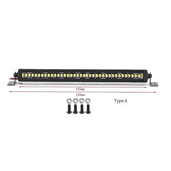 Rc Bil Taklampa 24 36 Led Ljusramp För 1/10 Rc Crawler Axial Scx10 90046/47 Scx24 Wrangler D90 Trx4 Kaross, A