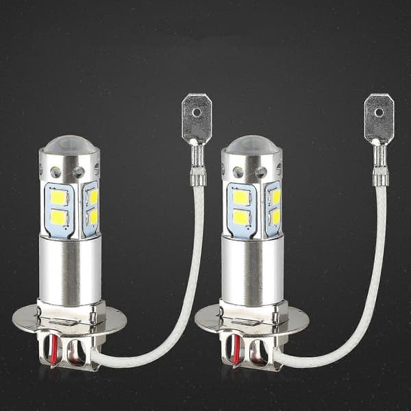 H3 100w Høyeffekt Cree Led 3000k Gul Tåkelys Kjørelys Pære