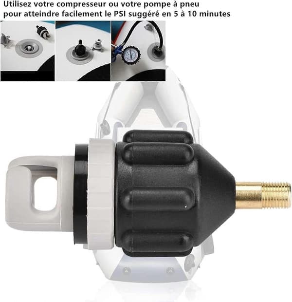 Kajakadapter, Kajakpumpadapter Uppblåsningsmunstycke Ventiladapter Luftpumpomvandlare