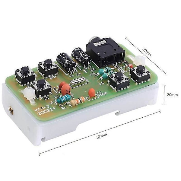 76mhz-108mhz Radiomottakermodul DIY Elektronisk Sing Kit Kretskort PCB S Pra