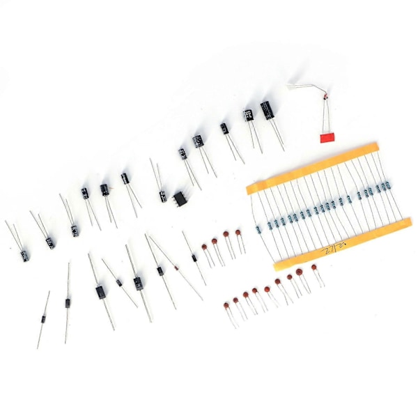 Elektronisk Komponentsæt PCB LED Diode Elektrolytisk Kondensator Modstand Transistor Sæt til R3 YEMAA